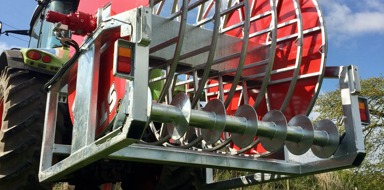 Close up of machinery outside at Storth Ltd